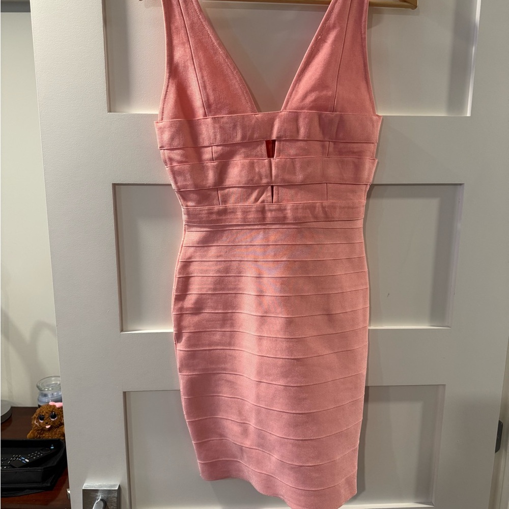 PINK SPANDEX DRESS